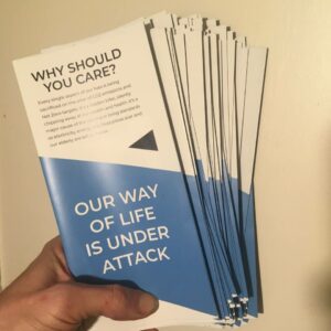 100 x Climate Con A4 Trifold Professional Leaflet V2