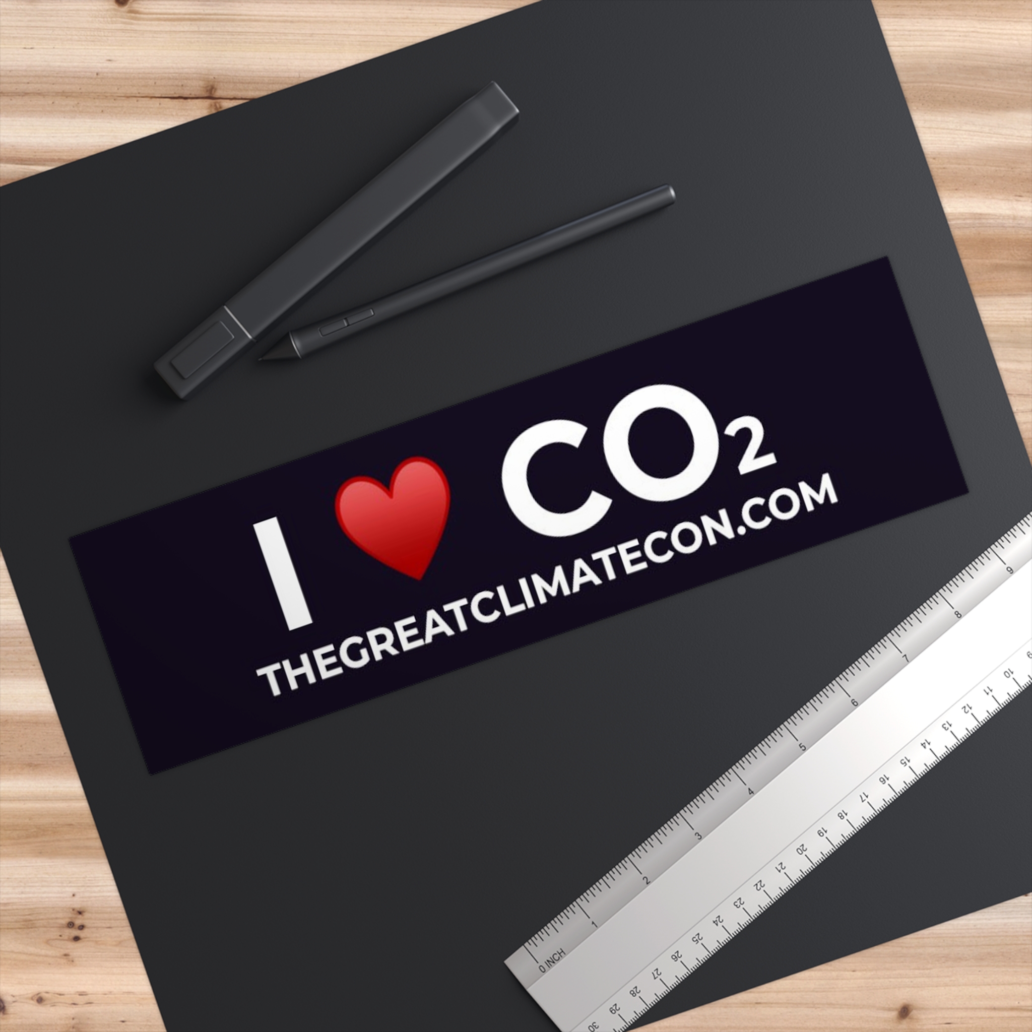 I Love CO2 Bumper Sticker - Image 3
