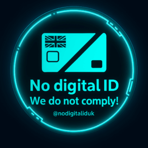 No Digital ID Sticker Sheet 64 mm Dia
